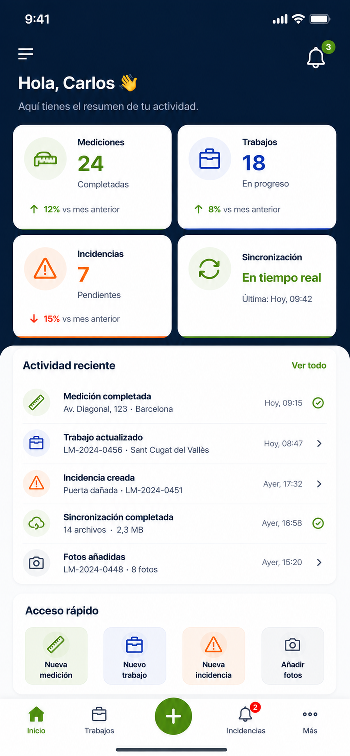 Dashboard de FIELD PRO